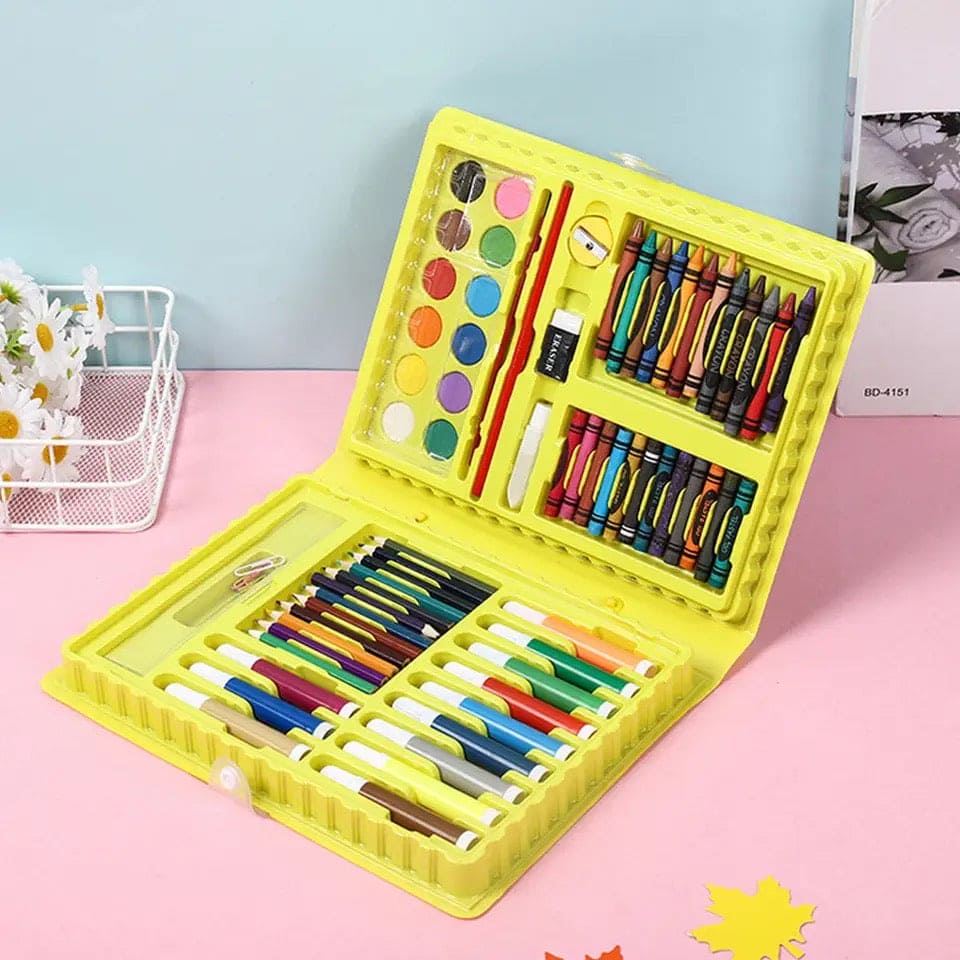 Kids Art Box, 68 Pcs Coloring Kit For Boys And Girl, Children Art Painting Set, Multi Color Children's Watercolor Pen Painting Set, Educational Learning Painting Stationery, Elementary School Art Tools Kids Art Box, 68 Pcs Coloring Kit For Boys And Girl, Children Art Painting Set, Multi Color Children's Watercolor Pen Painting Set, Educational Learning Painting Stationery, Elementary School Art Tools